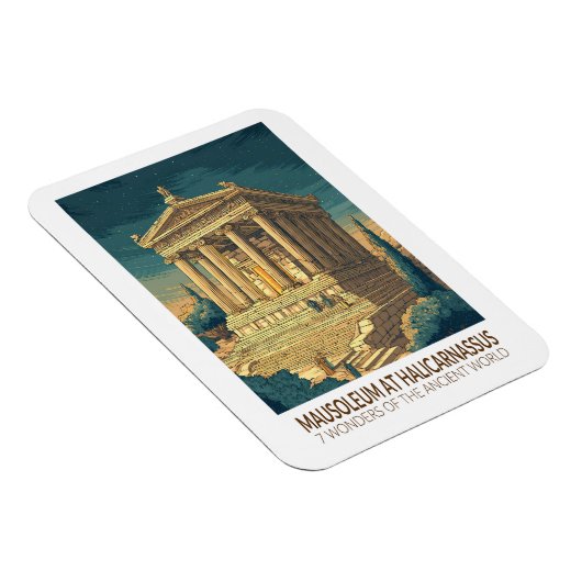 Mausoleum at Halicarnassus 7 Wonders of the World Magneet (Rechterzijde)