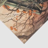 Mausoleum deur decoupage tissue papier (Detail)