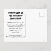 Mausoleum Door Halloween Invitation Briefkaart (Achterkant)