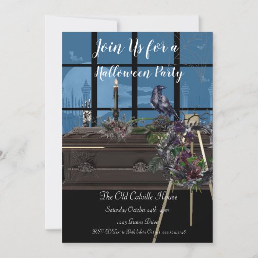 Mausoleum Halloween Party, Kaart (Voorkant)