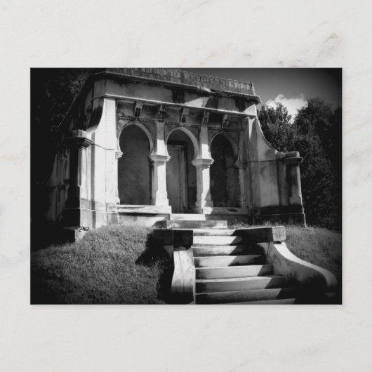 Mausoleum op een heuvel briefkaart (Voorkant)