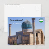 Mausoleum van Amir Timur - Samarkand, Oezbekistan Briefkaart (Voorkant / Achterkant)