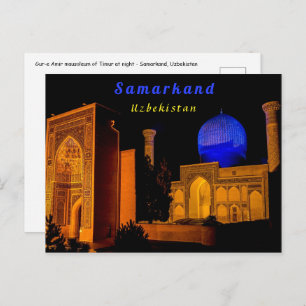 Mausoleum van Amir Timur - Samarkand, Oezbekistan Briefkaart