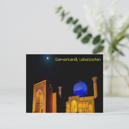Mausoleum van Amir Timur - Samarkand, Oezbekistan Briefkaart (Staand voorkant)