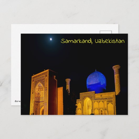 Mausoleum van Amir Timur - Samarkand, Oezbekistan Briefkaart (Voorkant / Achterkant)