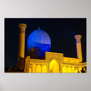 Mausoleum van Amir Timur - Samarkand, Oezbekistan Poster