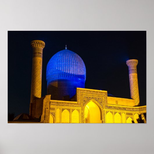 Mausoleum van Amir Timur - Samarkand, Oezbekistan Poster (Voorkant)