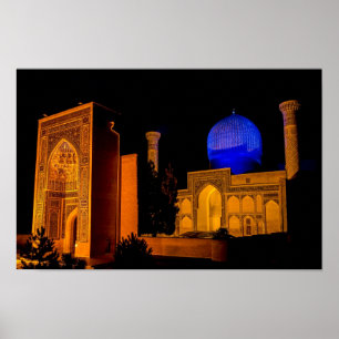 Mausoleum van Amir Timur - Samarkand, Oezbekistan Poster