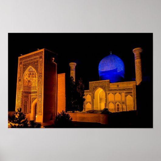 Mausoleum van Amir Timur - Samarkand, Oezbekistan Poster (Voorkant)