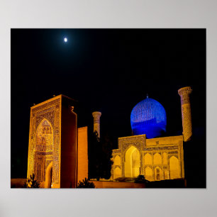 Mausoleum van Amir Timur - Samarkand, Oezbekistan Poster