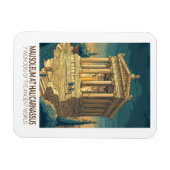 Mausoleum van Halicarnassus 7 Wereldwonderen Magneet (Horizontaal)