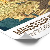 Mausoleum van Halicarnassus 7 Wereldwonderen Poster (Hoek)