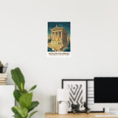 Mausoleum van Halicarnassus 7 Wereldwonderen Poster (Thuiskantoor)