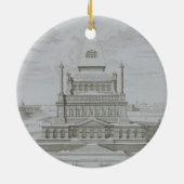 Mausoleum van Halicarnassus, Bodrum, Turkije, uit Keramisch Ornament (Achterkant)