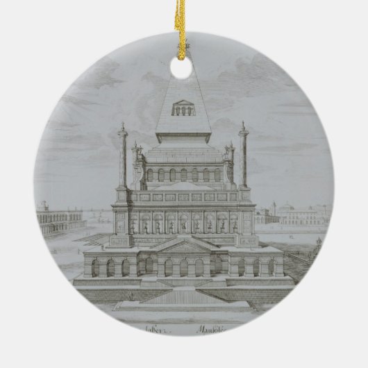 Mausoleum van Halicarnassus, Bodrum, Turkije, uit Keramisch Ornament (Achterkant)