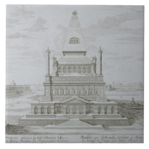 Mausoleum van Halicarnassus, Bodrum, Turkije, uit Tegeltje