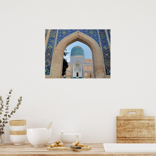 Mausoleum van Timur in Samarkand, Oezbekistan Poster (Keuken)