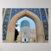 Mausoleum van Timur in Samarkand, Oezbekistan Poster (Voorkant)