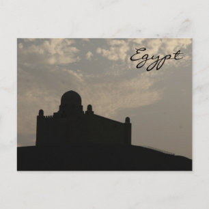 mausoleumsilhouet briefkaart