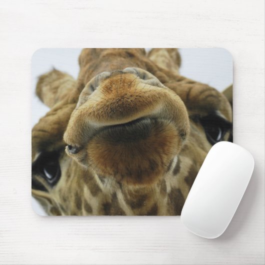 Mauspad Giraffe Kuss Muismat (Met muis)