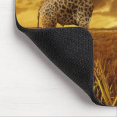 Mauspad Giraffen Sonnenuntergang Muismat (Hoek)