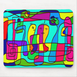 Mauspad mit bunter Zeichnung Muismat