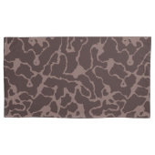 Mauve Abstract Kussensloop (Voorkant-Links)