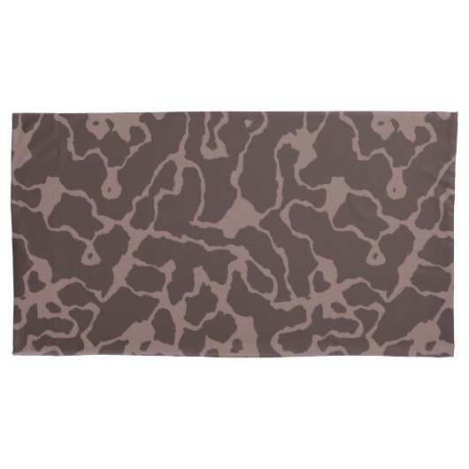 Mauve Abstract Kussensloop (Voorkant-Links)