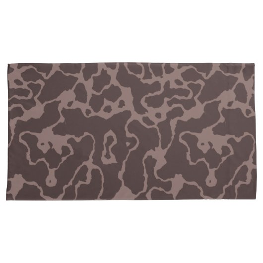 Mauve Abstract Kussensloop (Voorkant-Rechts)