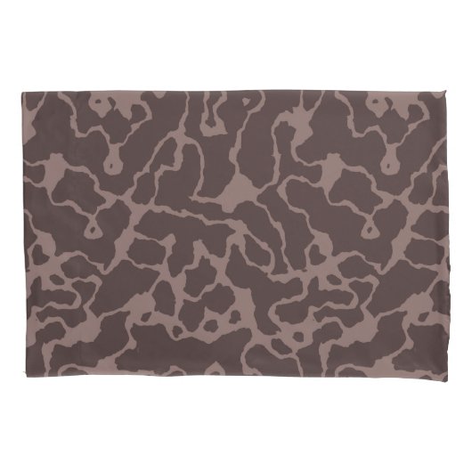 Mauve Abstract Kussensloop (Voorkant-Links)