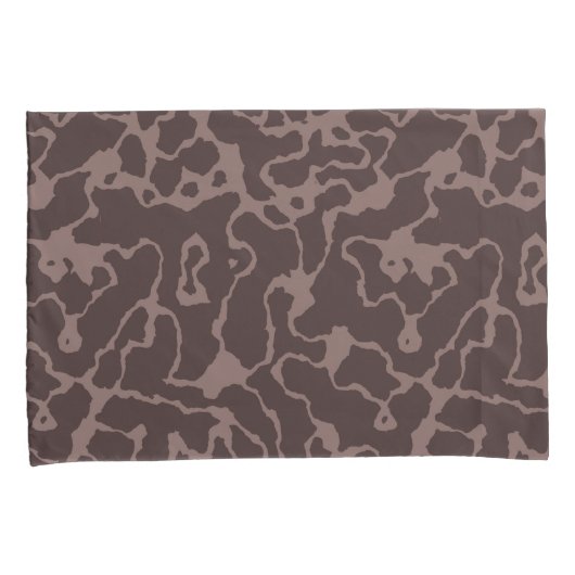 Mauve Abstract Kussensloop (Voorkant-Rechts)