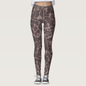 Mauve Abstract Leggings (Voorkant)