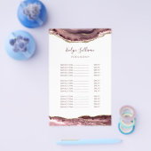 Mauve agaat prijslijst flyer (Enkel)