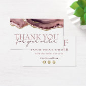 Mauve agate, dank je creditcard visitekaartje (Bureau)