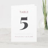 Mauve Ampersand | Tafelnummer (gevouwen) (Voorkant)