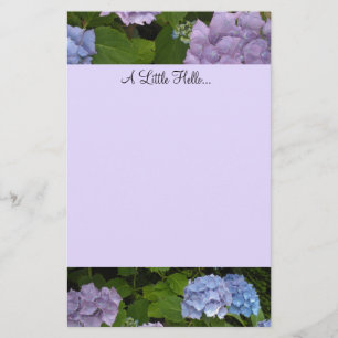 Mauve and Blue Hydrangeas Briefpapier