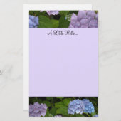 Mauve and Blue Hydrangeas Briefpapier (Voorkant / Achterkant)