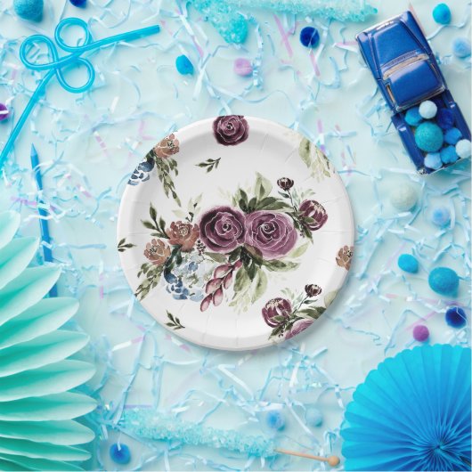 Mauve and Olive  Florence Borden Papieren Bordje (Feest)