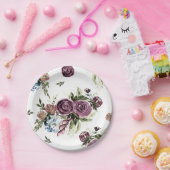 Mauve and Olive Florence Borden Papieren Bordje (Feest)