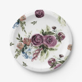 Mauve and Olive  Florence Borden Papieren Bordje (Voorkant)