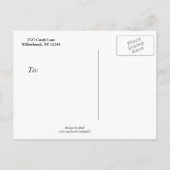 Mauve and White Blossom Save the Date Aankondigingskaart (Achterkant)