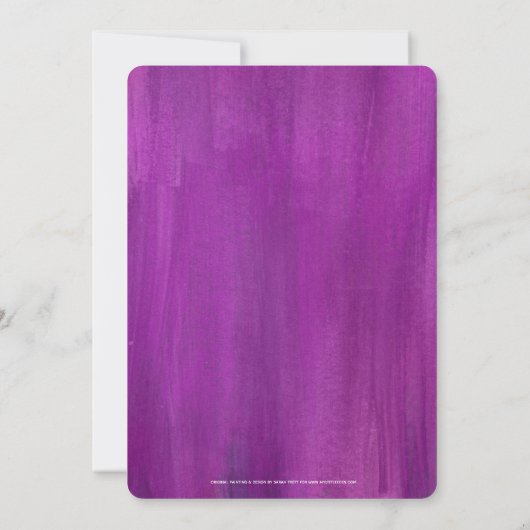 Mauve art rehearings diner voor we een uitnodiging (Achterkant)