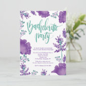 Mauve Bachelorette Party Invitation Kaart (Staand voorkant)