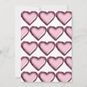 Mauve ballon 1e verjaardag uitnodiging (Achterkant)