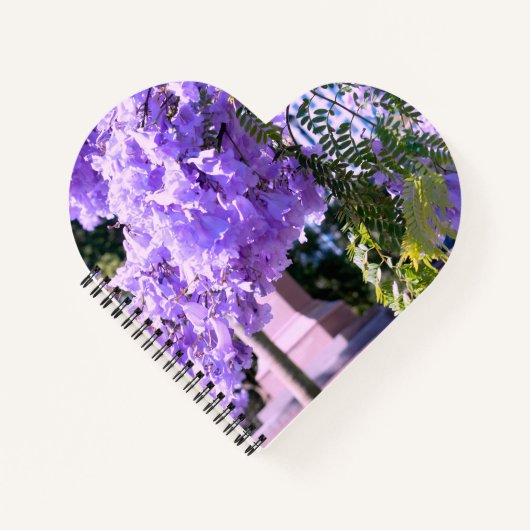 Mauve Bell Heart Notitieboek (Voorkant)