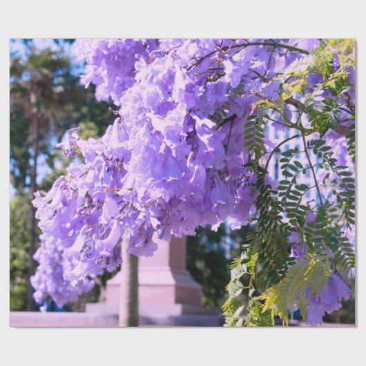 Mauve Bell Tree Cadeaupapier (Vlak)