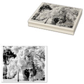 Mauve Bell Tree Rubberstempel (Gestempeld)