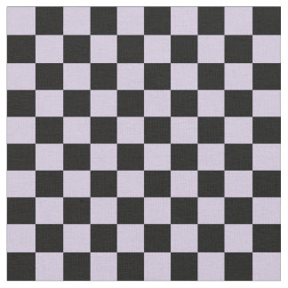 Mauve & Black Checkerboard Stof