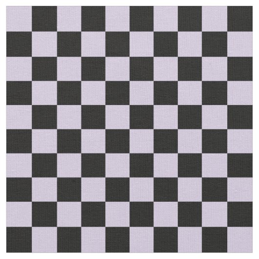 Mauve & Black Checkerboard Stof (Close Up)
