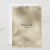 Mauve blauw goud glitter druppelt luxe Vrijgezelle Kaart (Achterkant)